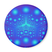 Blue Fractal: Vector Art: magnets by spiritswitchboard Blue Fractal: Vector Art: magnets