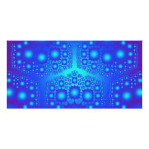 Blue Fractal: Vector Art: photo cards