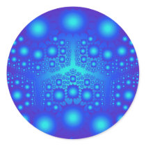 Blue Fractal: Vector Art: stickers by spiritswitchboard Blue Fractal: Vector Art: stickers