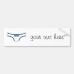 Blue Frilly Panties Bumper Stickers