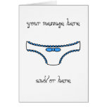 Blue Frilly Panties Cards
