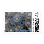 Blue Fringe Daisy postage