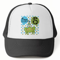 Blue Frog 5th Birthday Tshirts and Gifts Hat
