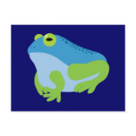 Blue Frog Post Card