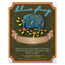 Blue Frog Whiskey Letterhead Design