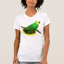 Blue Front Amazon Parrot Petite T-Shirt