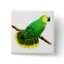 Blue Front Amazon Parrot Pin