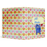 Blue Furry Lots of Love -custom text- Binder