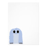 Blue Furry Monster Invitation