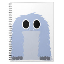 Blue Furry Monster Notebook
