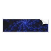 Blue Galaxy - fractal design Bumper Sticker