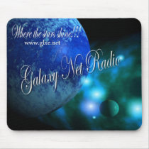 Blue Galaxy Net Radio Mousepad