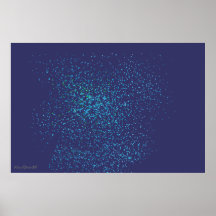 Blue Galaxy Posters