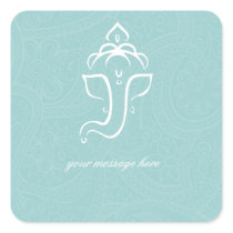 Blue Ganesha Stickers