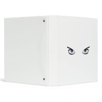 blue gazing eyes vinyl binder