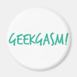 Blue Geekgasm Magnet