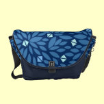 Blue Geometric Floral messenger Bag messenger bags