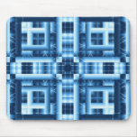 Blue Geometric Mousepad