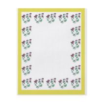 Blue Geranium Pattern Flyer