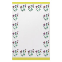 Blue Geranium Stationery