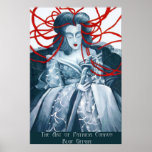 Blue Giesha Print