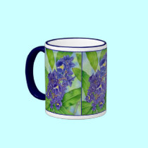 Blue Ginger Watercolour mugs by joeyartist Blue Ginger Watercolour mugs