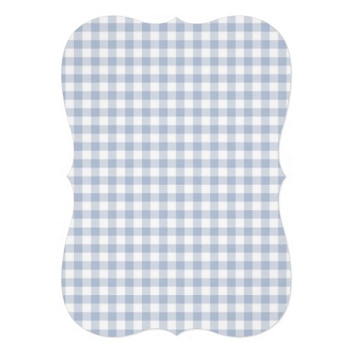 Blue Gingham Couple's Baby Shower Invitation