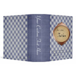 Blue Gingham Custom 2" Binder