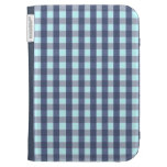 Blue Gingham Kindle Keyboard Case