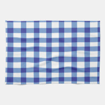 Blue Gingham Kitchen Towel