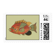 Blue Girdled Angelfish Postage
