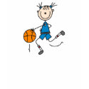 Blue Girls Basketball Shirt