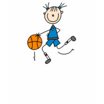 Blue Girls Basketball Shirt