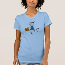 Blue Girls Basketball Shirt