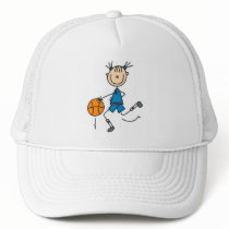 Blue Girls Basketball Tshirts and Gifts Trucker Hat
