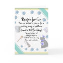 Blue Girls Cooking Party Invitation cards