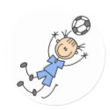 Blue Girls Soccer Sticker by stick_figures Blue Girls Soccer Sticker