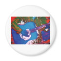 Blue Gituar magnets by TheCreatorsChoice Blue Gituar magnets