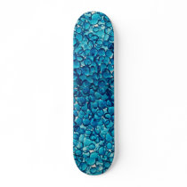 Blue glass beads skate decks