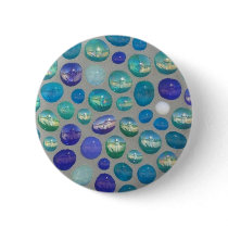 Blue Glass Pebble Mosaic buttons by JuJuGardens Blue Glass Pebble Mosaic buttons