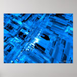 blue glass posters