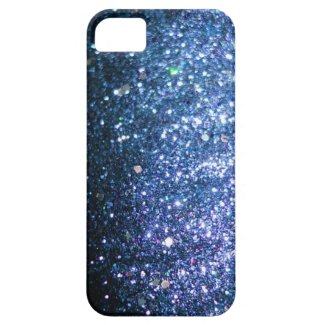 Blue Glitter Bling Cover iPhone 5 Case
