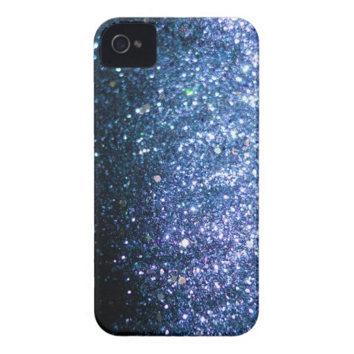 Blue Glitter iPhone Case sparkle Zazzle