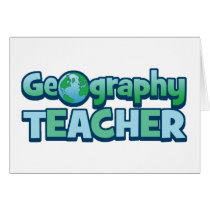 Blue Globe Geography Teacher cards