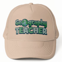 Blue Globe Geography Teacher hats