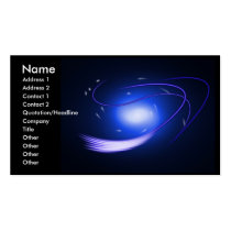 Blue Glow Lines business cards