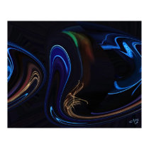 Blue Glow Stick Art Poster posters by NormaJean35 Blue Glow Stick Art Poster posters