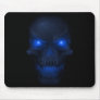 Blue Glowing Skull Mouse Mats