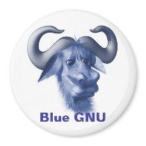 Blue GNU - Basic Magnet by bluegnu Blue GNU - Basic Magnet