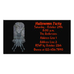 Blue Goblin Tombstone Halloween Party Invite Customized Photo Card Blue Goblin Tombstone Halloween Party Invite Customized Photo Card